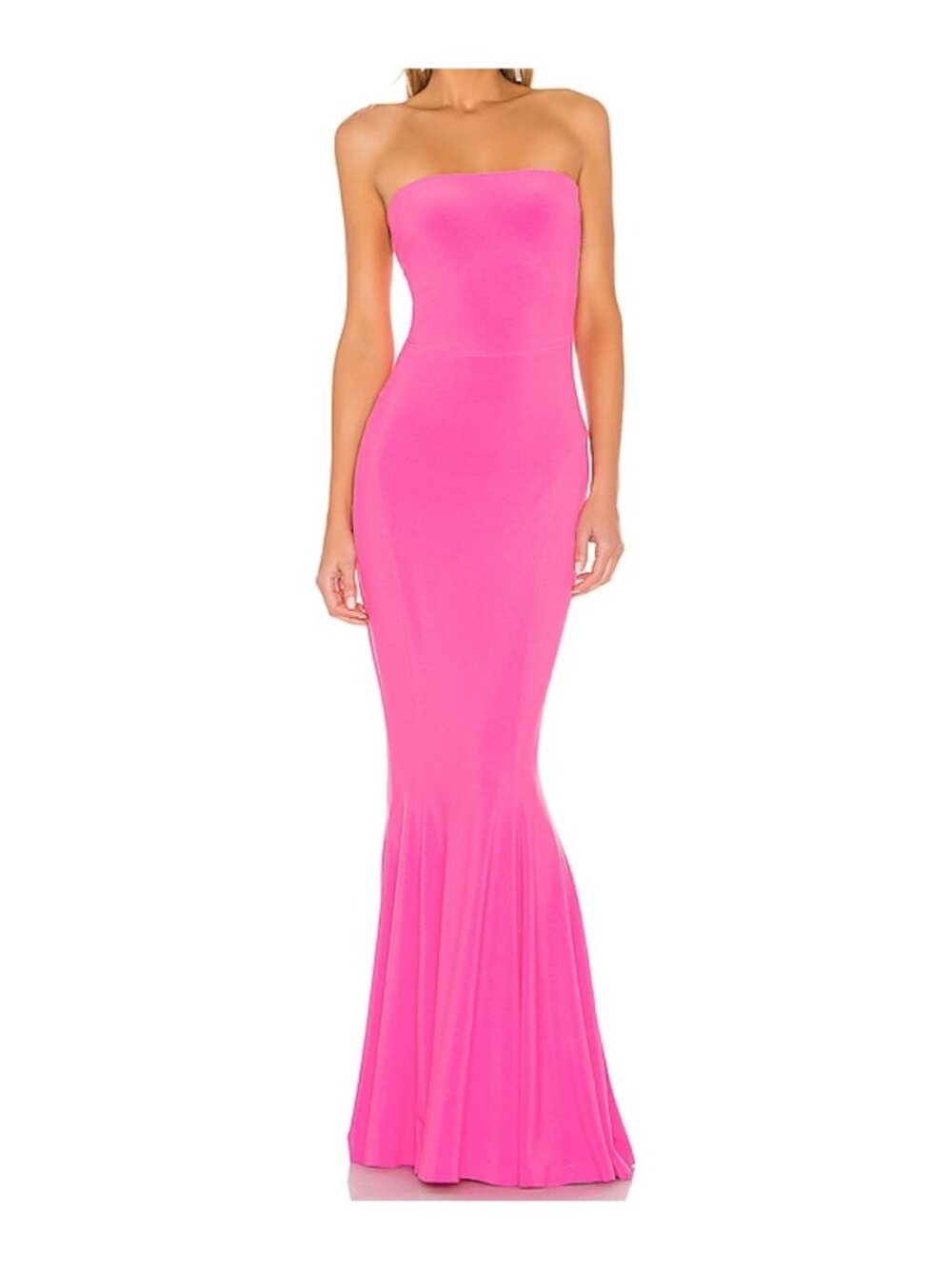 Norma Kamali x Revolve Strapless Fishtail Gown in Orchid Pink Size XS